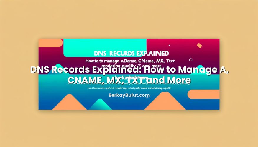 Featured image for DNS Records Explained: How to Manage A, CNAME, MX, TXT and More article