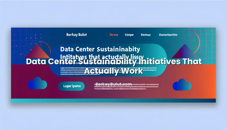 Informative image about Data Center Sustainability Initiatives That Actually Work