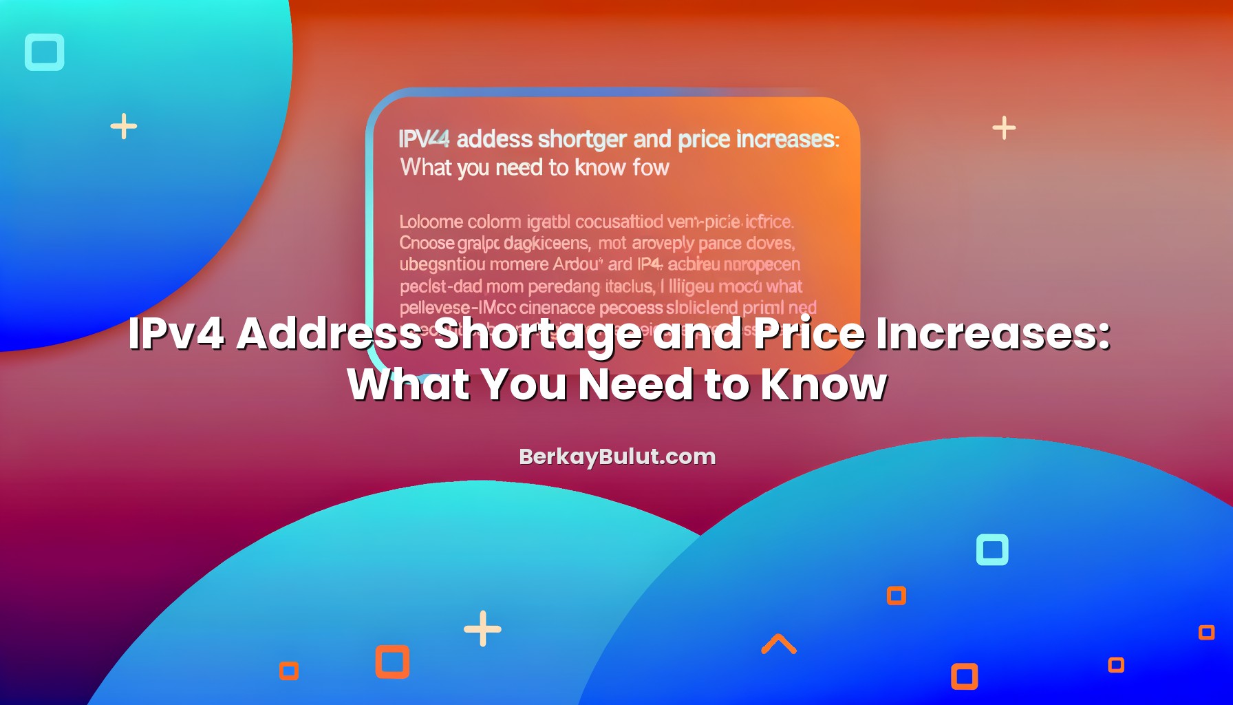 Illustration depicting IPv4 Address Shortage and Price Increases: What You Need to Know concept