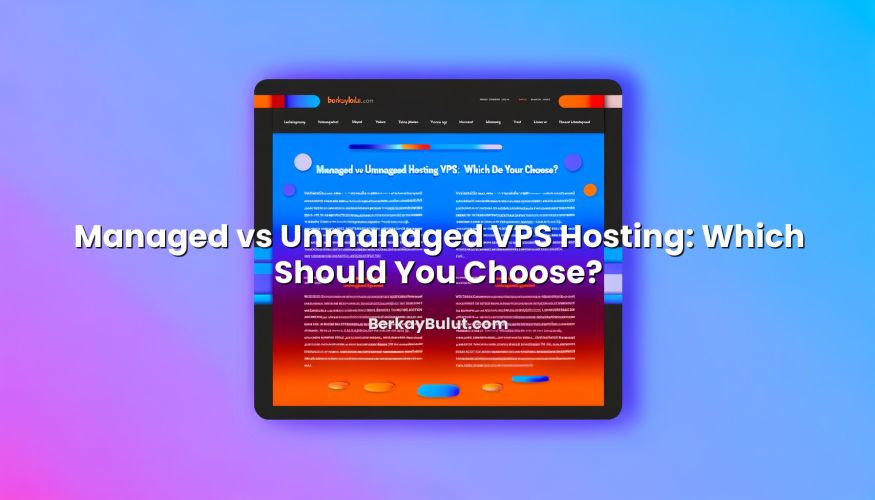 Illustration depicting Managed vs Unmanaged VPS Hosting: Which Should You Choose? concept