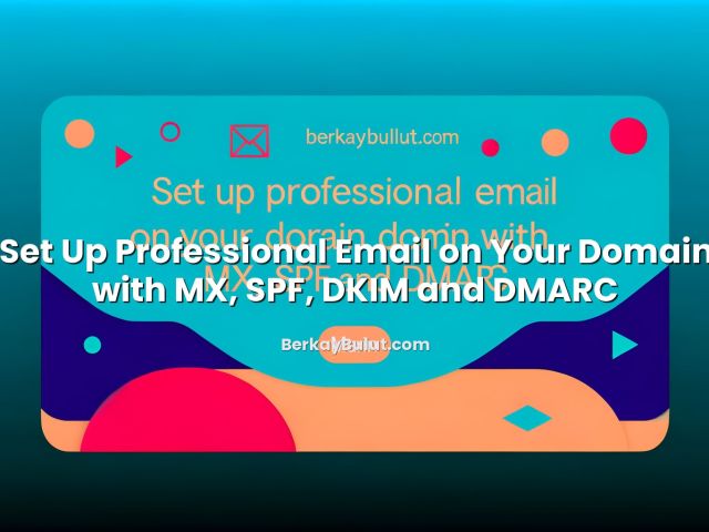 Informative image about Set Up Professional Email on Your Domain with MX, SPF, DKIM and DMARC