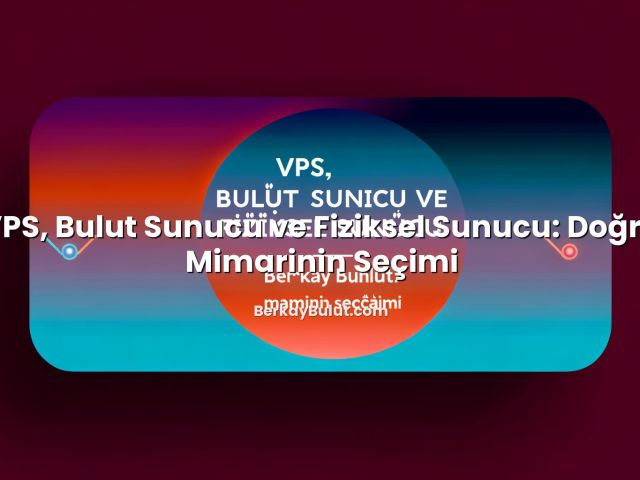 VPS, Bulut Sunucu ve Fiziksel Sunucu: Doğru Mimarinin Seçimi hakkında bilgilendirici görsel