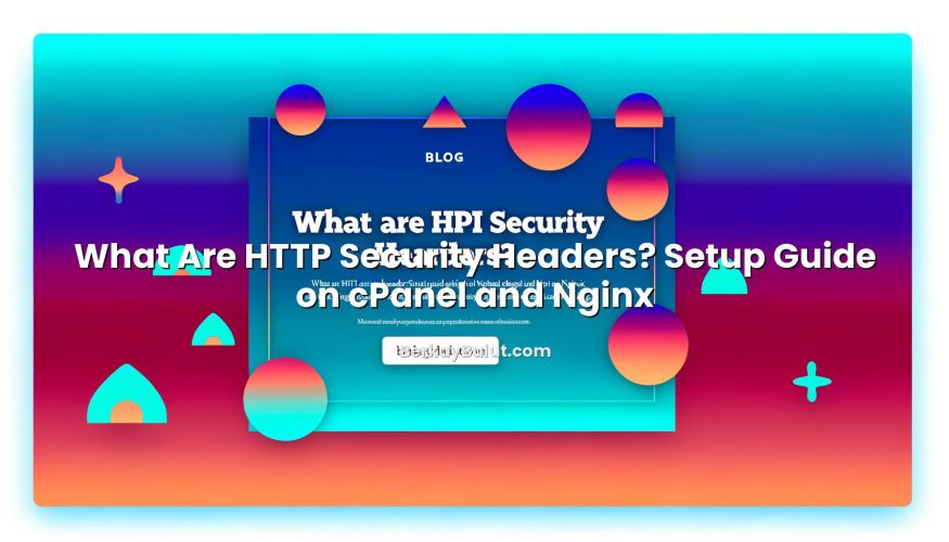 Infographic explaining What Are HTTP Security Headers? Setup Guide on cPanel and Nginx
