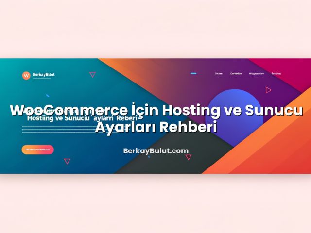 WooCommerce İçin Hosting ve Sunucu Ayarları Rehberi ile ilgili görsel açıklama