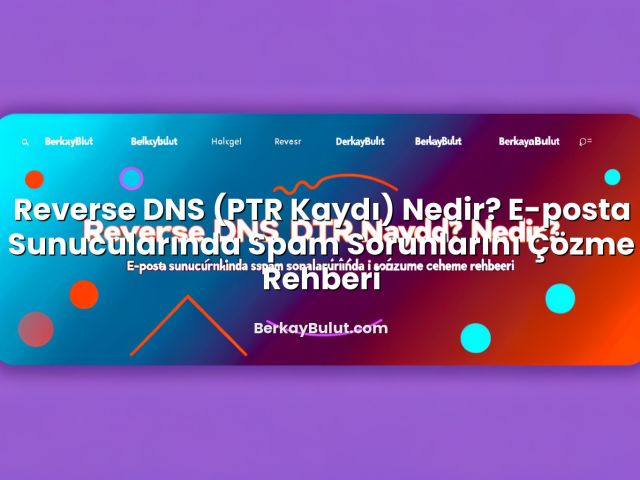 Reverse DNS (PTR Kaydı) Nedir? E-posta Sunucularında Spam Sorunlarını Çözme Rehberi hakkında bilgilendirici görsel